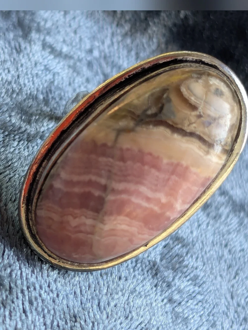Handcrafted Rhodochrosite Oval Ring (6)
